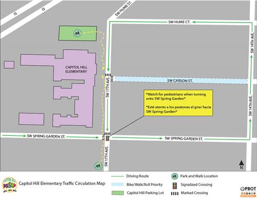 Traffic flow map